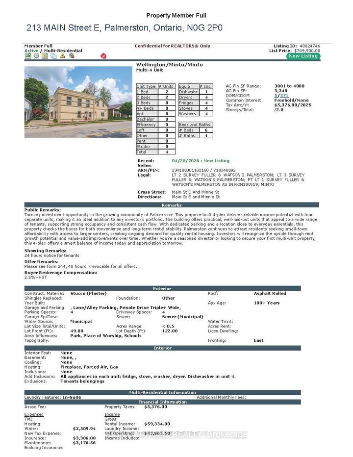Property Photo:  213 Main Street E  ON N0G 2P0 