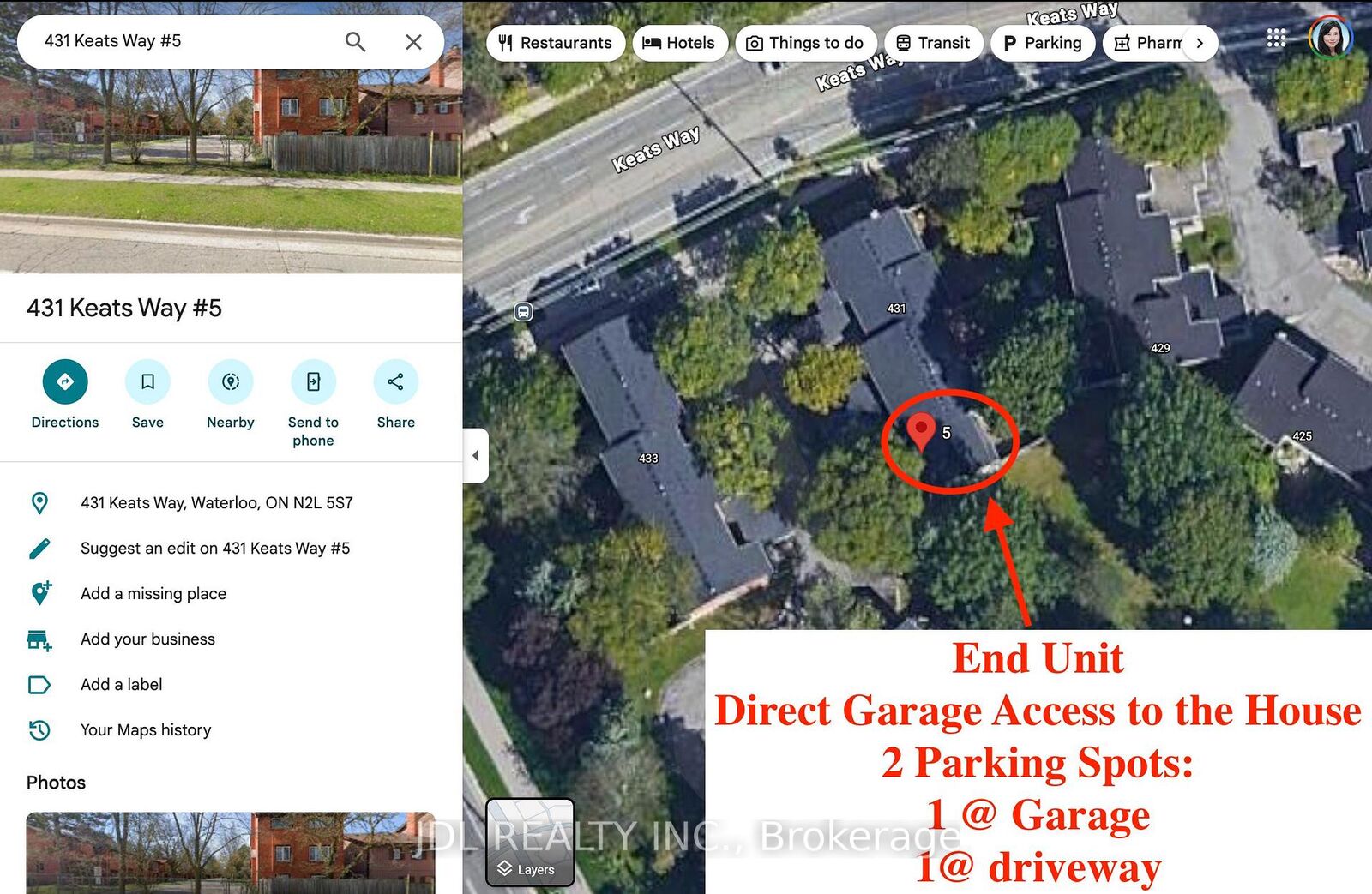 Property Photo:  431 Keats Way 5  ON N2L 5S7 