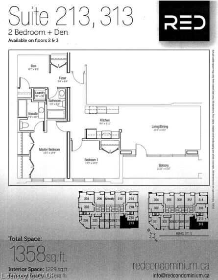Property Photo:  188 King Street S 313  ON N2J 0C6 