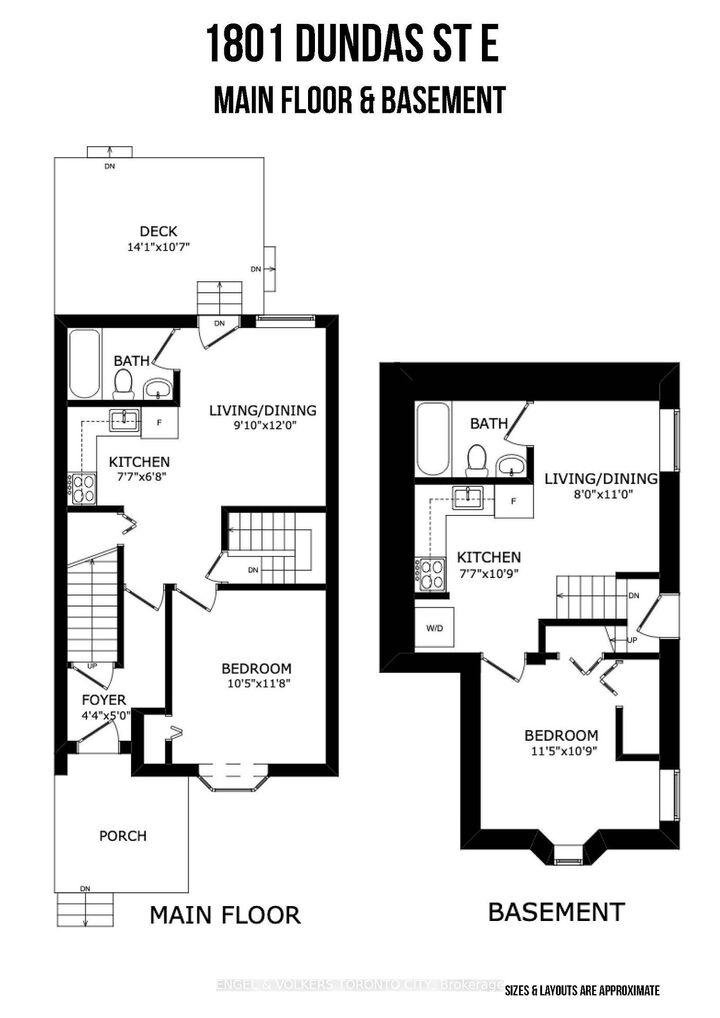 Property Photo:  1801 Dundas Street E Main &Amp Basement  ON M4L 1M4 
