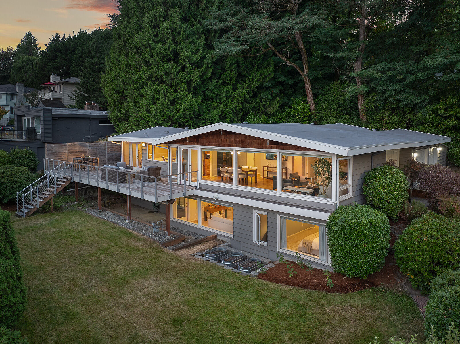 Property Photo: Twilight 4007 NE 161st Street  WA 98155 