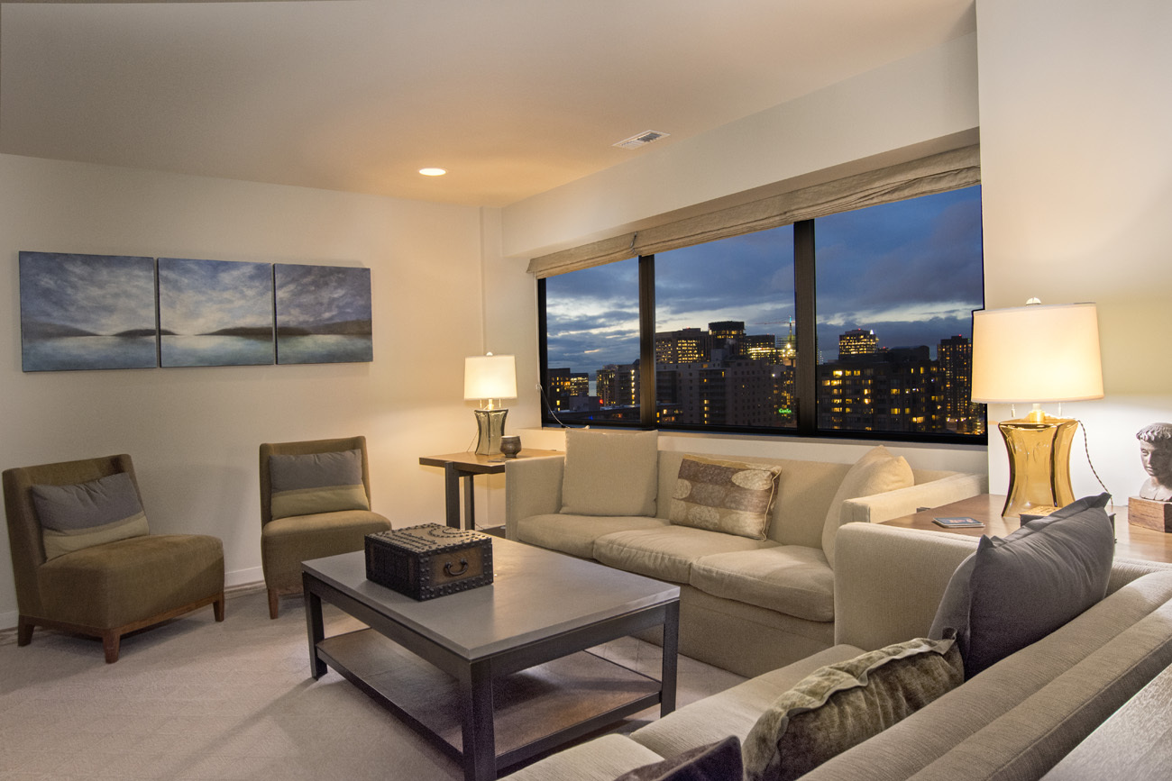 Property Photo: Living & dining room 1301 Spring St 12-A  WA 98104 