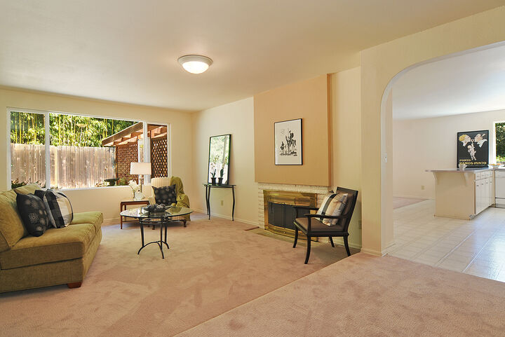 Property Photo: Living room/dining room/kitchen/family room 7432 NE 120th Place WA 98034