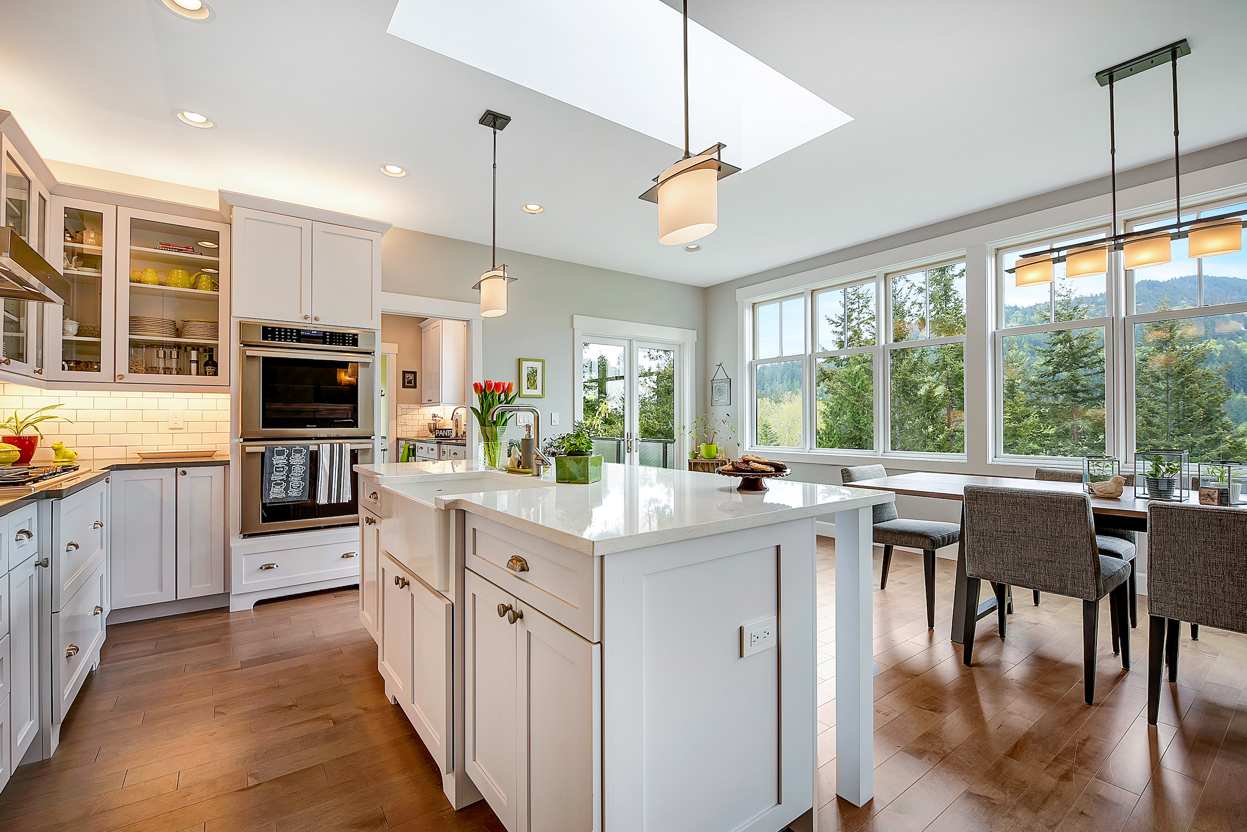 Property Photo: Kitchen, dining and outside deck 206 Sea Pines Rd  WA 98229 